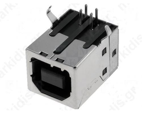 Usb B Socket Angle 90o  Gold Plated