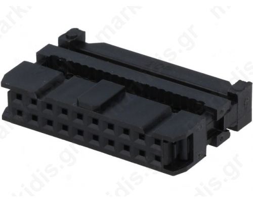 CONNECTOR IDC ΘΗΛΥΚΟ PIN:20 for ribbon cable; 1.27mm