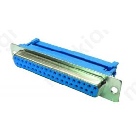 DFF37LC Plug; D-Sub; PIN:37; female; IDC; for ribbon cable; UNC4-40; 1.27mm