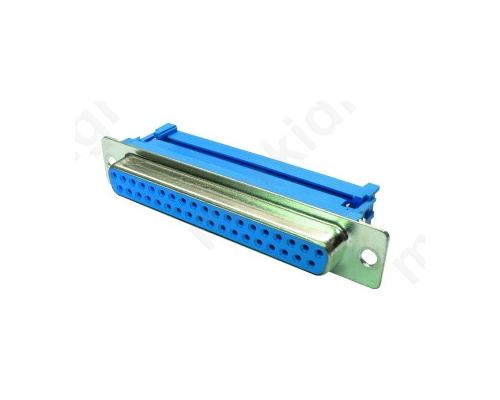DFF37LC Plug; D-Sub; PIN:37; female; IDC; for ribbon cable; UNC4-40; 1.27mm