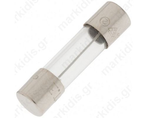 ZKT-1A Fuse: fuse; time-lag; glass; 1A; 250VAC; 5x20mm; brass