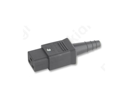 Connector AC supply IEC 60320 C19 (J) plug female for cable |