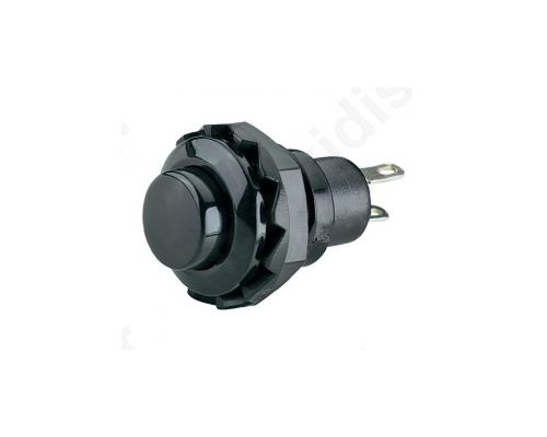 Switch push-button 1-position SPST-NO 1.5A/250VAC black