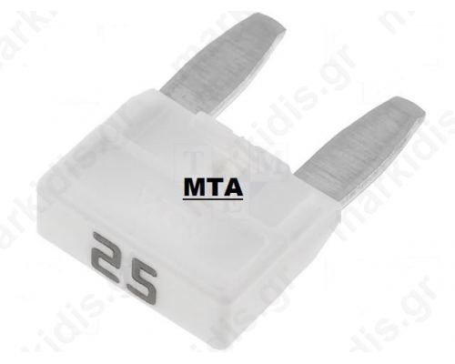  Fuse fuse automotive 25A 32V 11,9mm MINIVAL