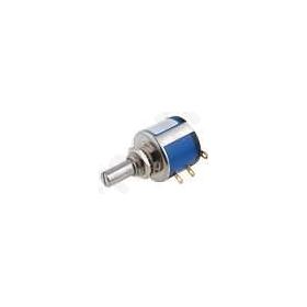 Wirewound Potentiometer Shaft 10-Turn 10k Ω ±5%, 2W