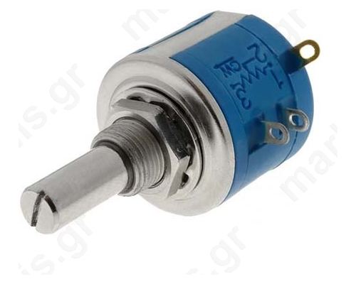 Potentiometer Shaft, Multiturn 2Watt 10ΚΩ ±5% 6.35mm Linear