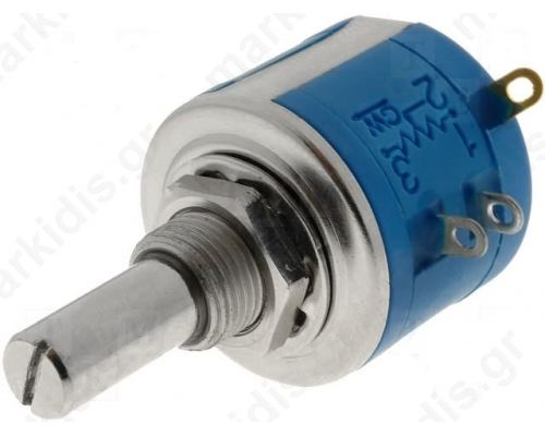 Potentiometer shaft multiturn 5kO 2W ±5% 6.35mm linear