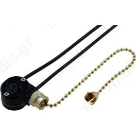 Switch pull-chain 2-position SPST 3A/250VAC 0-65°C 1kV 10mm