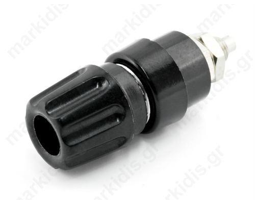 Socket 4mm Banana 60VDC L34mm dcout 8mm black