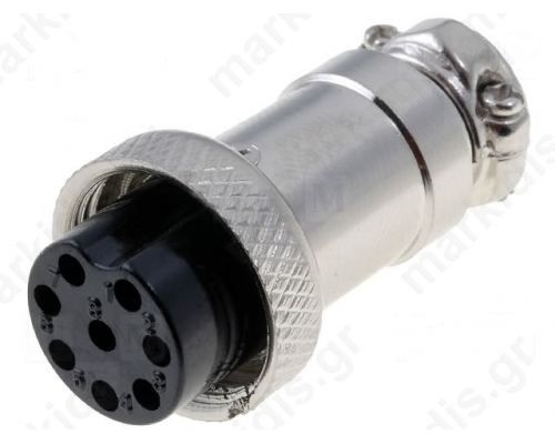 MIC328 Plug Microphone Female PIN8 for cable straight