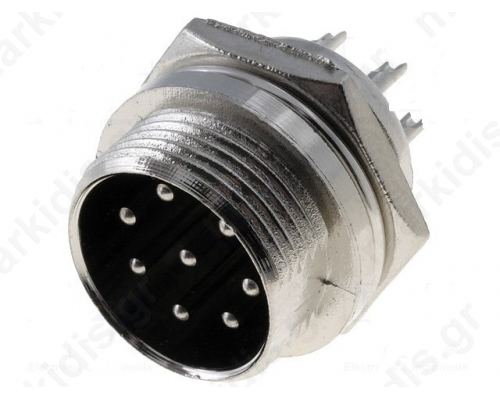 MIC338 Socket; microphone; male; PIN:8; for panel mounting