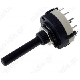Switch Rotary 4-position 0.3A/125VAC 1A/30VDC Poles Number:3
