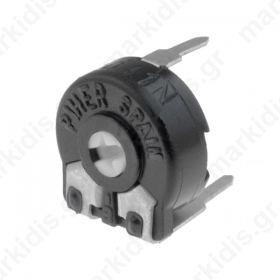 PT10LV-100R,  Potentiometer: mounting; single turn, horizontal; 100omh; 150mW