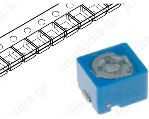 TZB4Z060AB10R00 Trimmer: ceramic; 2pFx6pF; SMD; blue; 100VDC