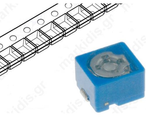 TZB4Z060AB10R00, ΤΡΙΜΜΕΡ 2pF χ 6pF; SMD; blue; 100VDC