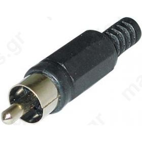 RCA JACK MALE BLACK