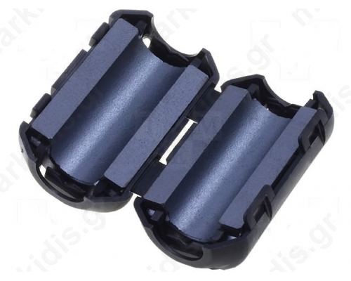 Ferrite two-piece on round cable 10mm 144Ω A:21.5mm B:20mm