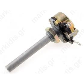 Potentiometer shaft single turn 2.5k 4W ±10% 6mm wirewound