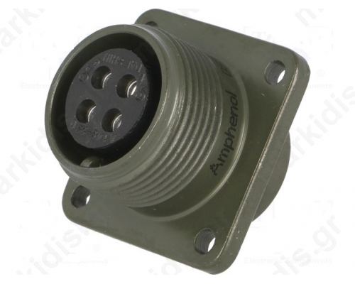 Connector military Series DS/MS socket female PIN4 13A