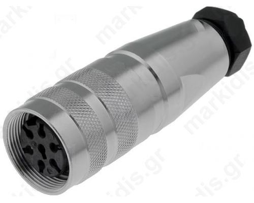 Connector: circular; Series: C091D; female; plug; silver plated