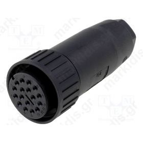 CONNECTOR ΘΗΛ. CM IP67 PIN:17  4A 50V