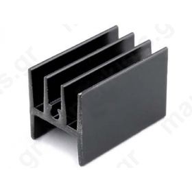 HS-115 Heatsink: extruded; H; TO220; black; L:25mm; W:15mm; H:17mm
