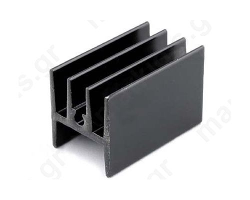 HS-115 Heatsink: extruded; H; TO220; black; L:25mm; W:15mm; H:17mm