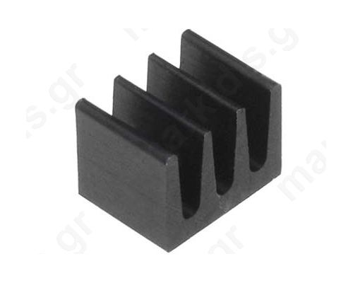 Heatsink extruded black L:5mm W:6.3mm H:4.8mm 123K/W