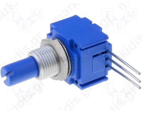 Potentiometer shaft single turn 50k Ω 1W ±20%; 6.35mm linear