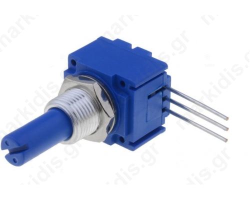 Potentiometer: shaft single turn 100komh 1W ±20% 6.35mm linear