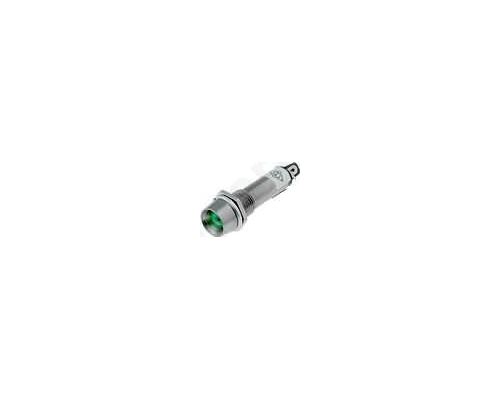Indicator LED recessed 24VDC Cutout 8.2mm IP40 metal