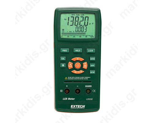 LCR meter; LCD (66,8x52,8); 20/200/2k/20k/200k/2M/20M/200MΩ
