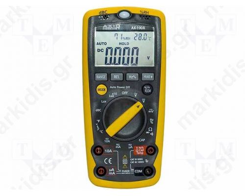 Digital multimeter; LCD (4000); 3x/s; -20-1300°C;