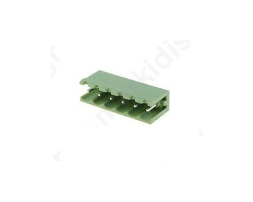 Pluggable terminal block socket male without side walls 5mm