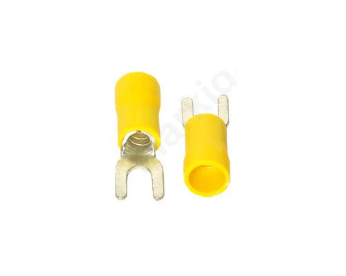FORK TERMINAL M8 YELLOW Φ8.4mm 4-6mm2