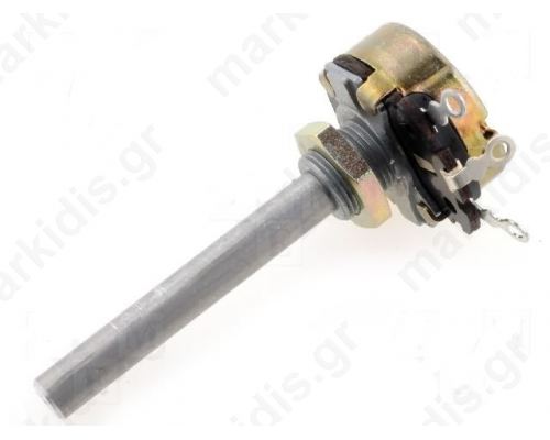 Potentiometer: shaft; single turn; 250O; 4W; ±10%; 6mm; wirewound