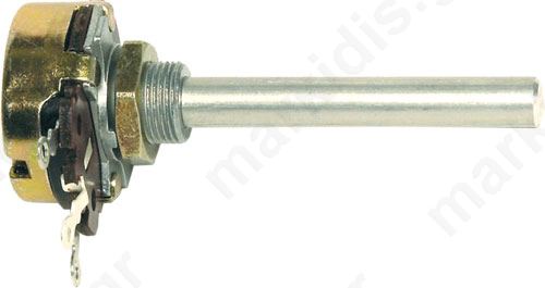 Potentiometer: shaft; single turn; 50ohm; 4W; ±10%; 6mm; wirewound