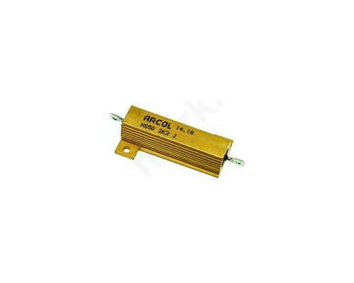 Resistor: wire-wound with heatsink; screwed; 2.2komh; 50W; ±5%