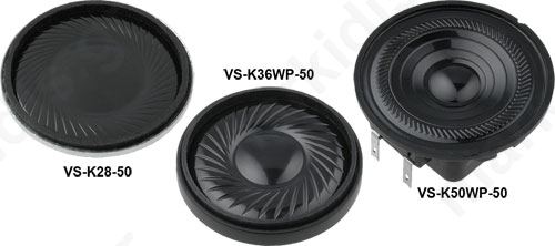 Loudspeaker miniature mylar general purpose 1W 8Ω O36x6mm