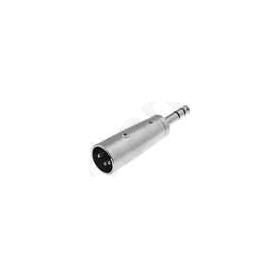 XLRW-JC63WS Adapter; Jack 6.35mm plug, XLR male; stereo