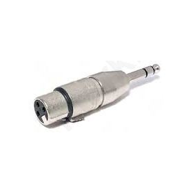 ADAPTOR XLR 3P ΘΗΛ ΣΕ ΚΑΡΦΙ ΑΡΣ 6.3ΜΜ STEREO