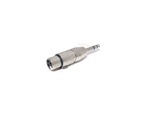 ADAPTOR XLR 3P ΘΗΛ ΣΕ ΚΑΡΦΙ ΑΡΣ 6.3ΜΜ STEREO