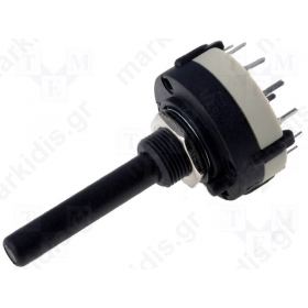 SWITCH ROTARY 4-POSITION 0.3A/125VAC 1A/30VDC POLES NUMBER 3