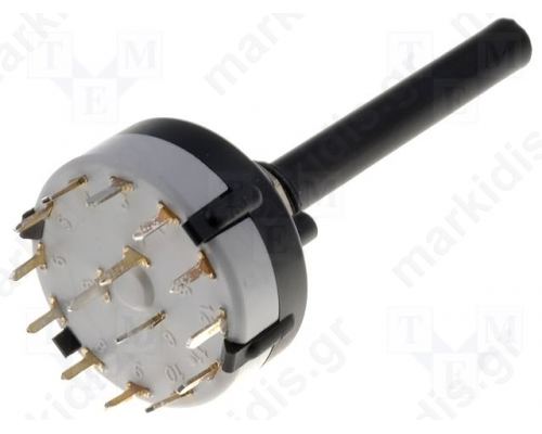 Switch: rotary; 4-position; 0.15A/250VDC; Poles number:3; 30°