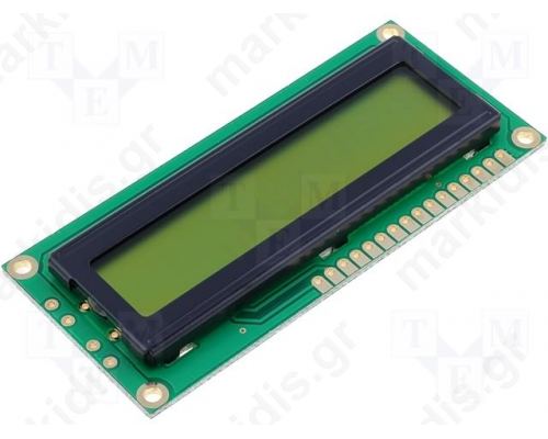 ΟΘΟΝΗ LCD 1Χ16  5.97mm DEM16101SYH