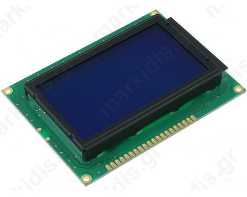 RG12864A-BIW-V Display: LCD; graphical; STN Negative; 128x64; blue; LED; PIN:2