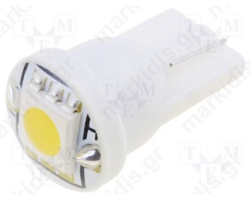 LED lamp; warm white; W2,1x9,5d; 18(typ)lm; No.of diodes:1; 0.24W