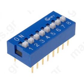 DIP SWITCH 8Ρ DS-08