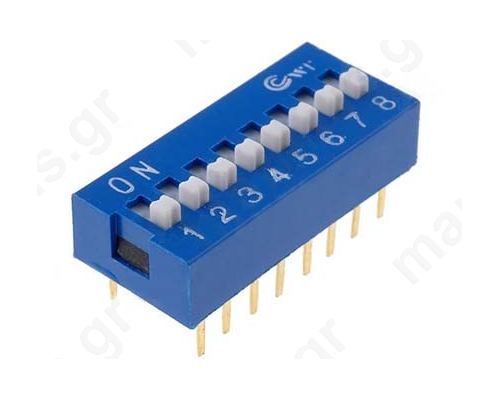 DIP SWITCH 8Ρ DS-08