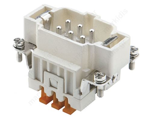 Connector: rectangular; male CNE  PIN:6 6+PE 16A